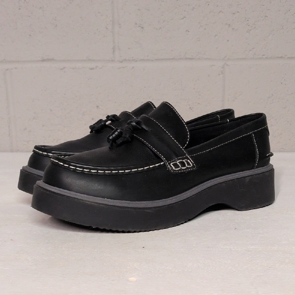 Sperry Shoes - Sperry Bayside Platform Loafers 9.5W Leather Chunky Slip On 90s Minimalist